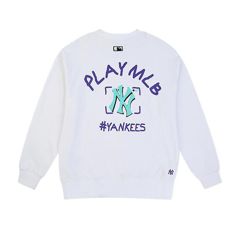 MLB PLAY涂鸦印花圆领套头长袖 男女同款 31MT07011