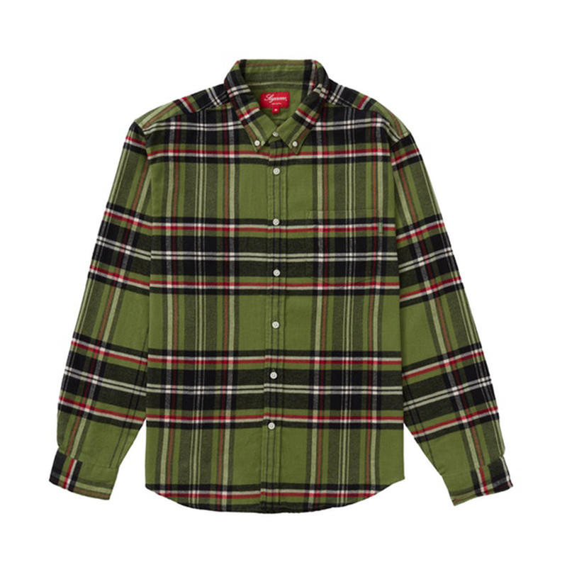 Supreme Week7 Tartan Flannel Shirt 格紋長袖襯衫 男女同款