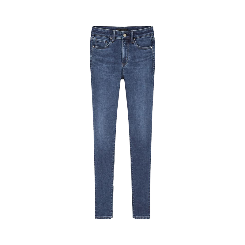 【HEATTECH发热系列】UNIQLO/优衣库 高弹力高腰牛仔裤 女装 431737