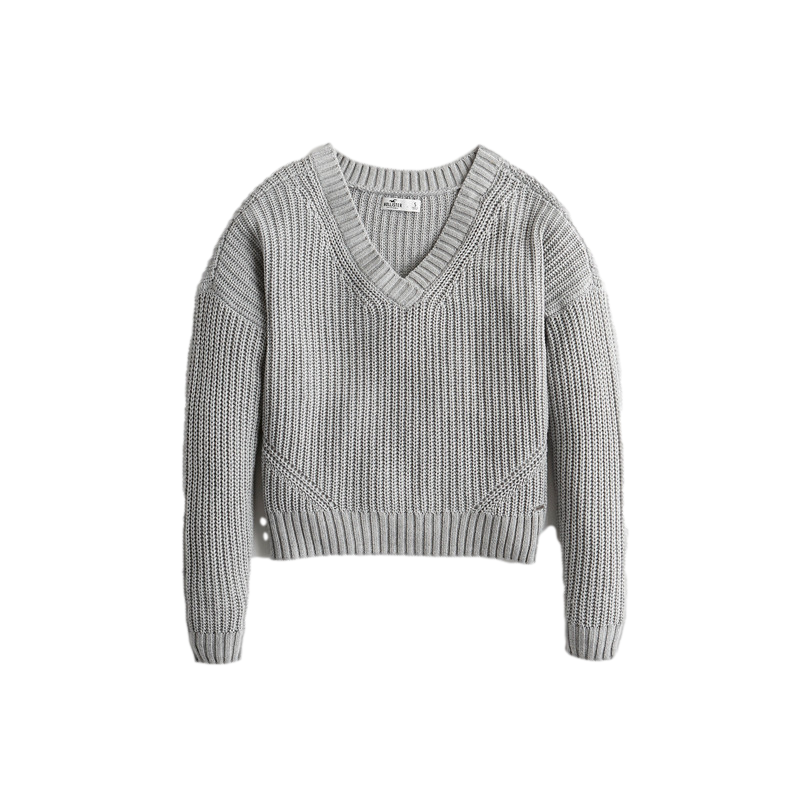 Hollister 时尚V领学院风针织衫 女 300839-1