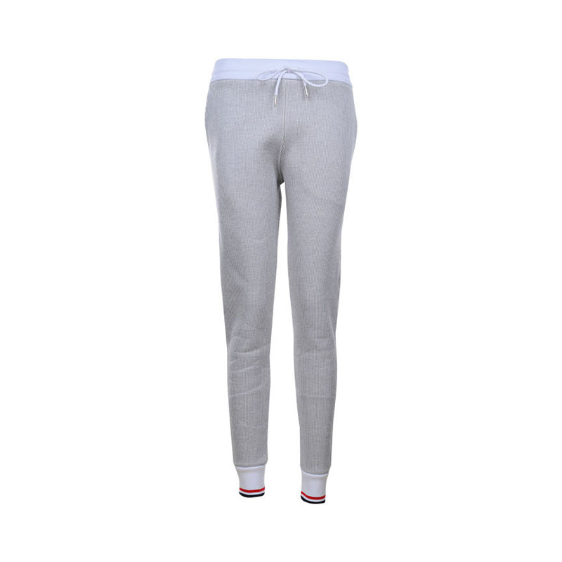 Thom Browne 低腰系带抽绳罗纹休闲长裤 男女同款 THFJQ031A06449JS