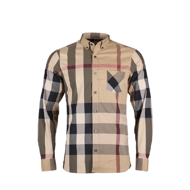 Burberry 博柏利 经典格纹长袖衬衫 男女同款