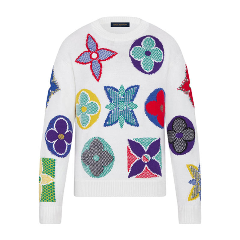 LOUIS VUITTON MONOGRAM 花卉圆领毛衣 男女同款