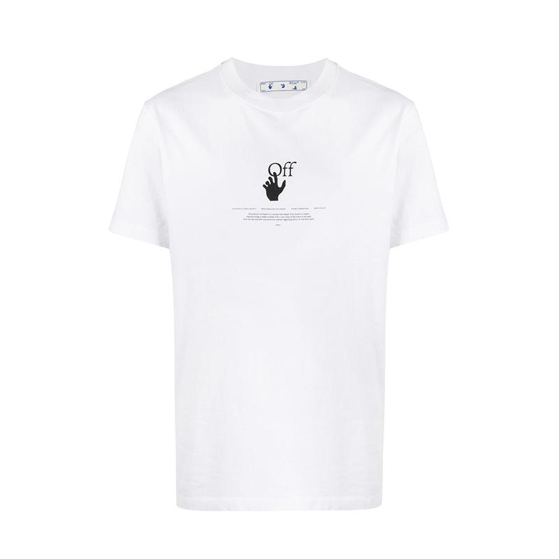 OFF-WHITE 涂鸦卡通字母logo印花短袖T恤 男女同款