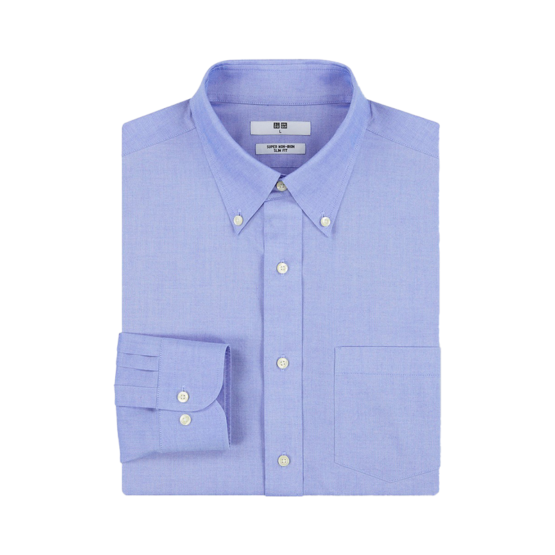 UNIQLO/优衣库 高性能修身防皱衬衫 男女同款 436347