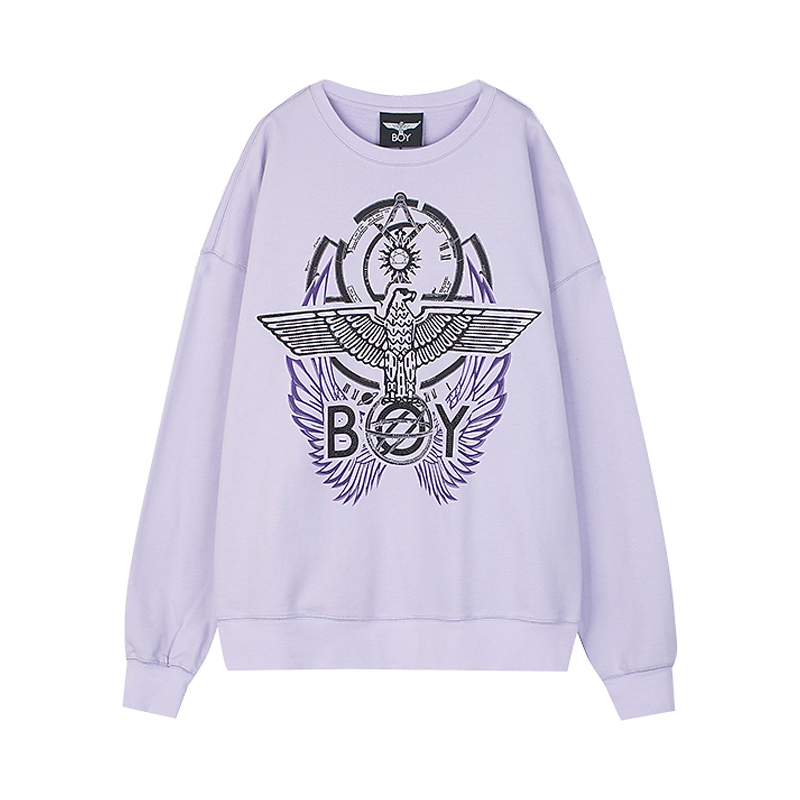 Boy London 情侣老鹰星际主题印花卫衣 男女同款 B211NB200509