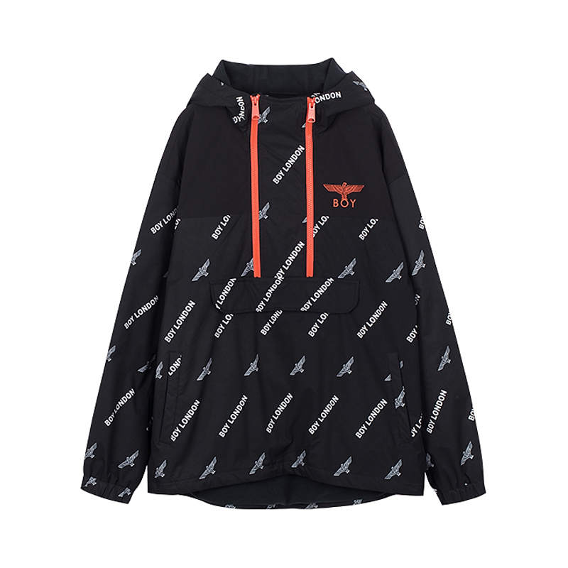 Boy London 情侣满印老鹰LOGO连帽衫 男女同款 B203NA602202