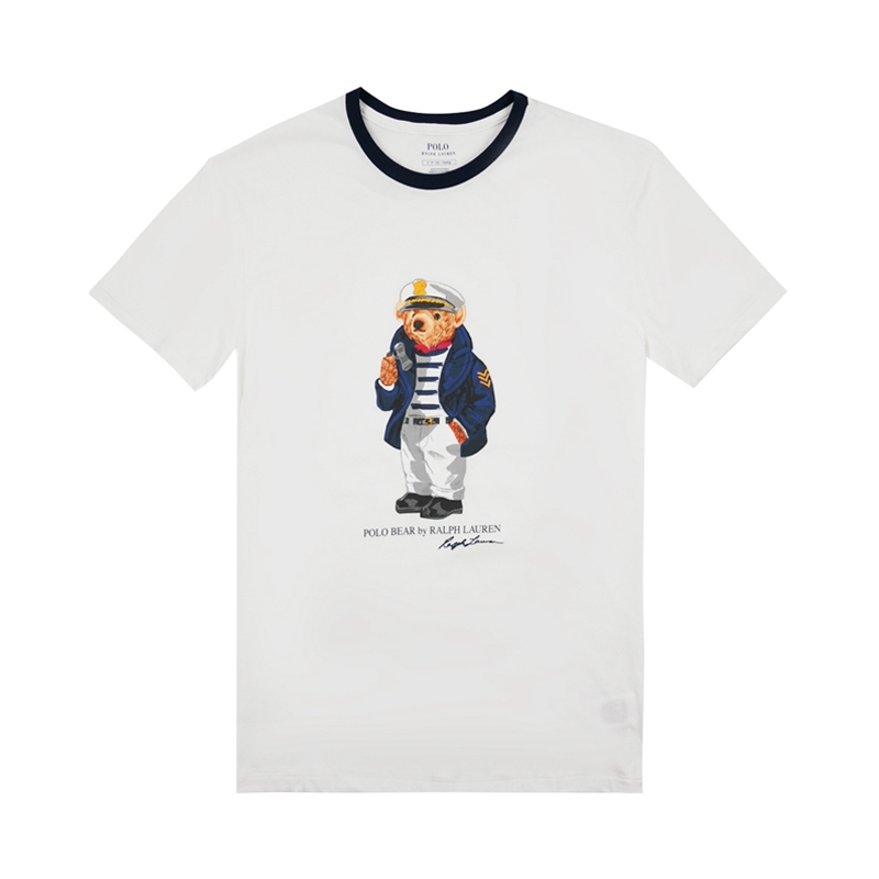 Ralph Lauren 時尚警察小熊圓領(lǐng)休閑T恤 男女同款 710791206002
