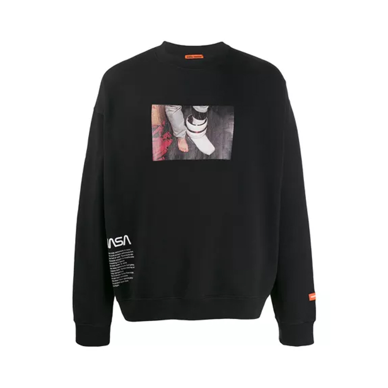 Heron Preston 宇航局图案棉质套头卫衣 男女同款 HMBA003F198080191088