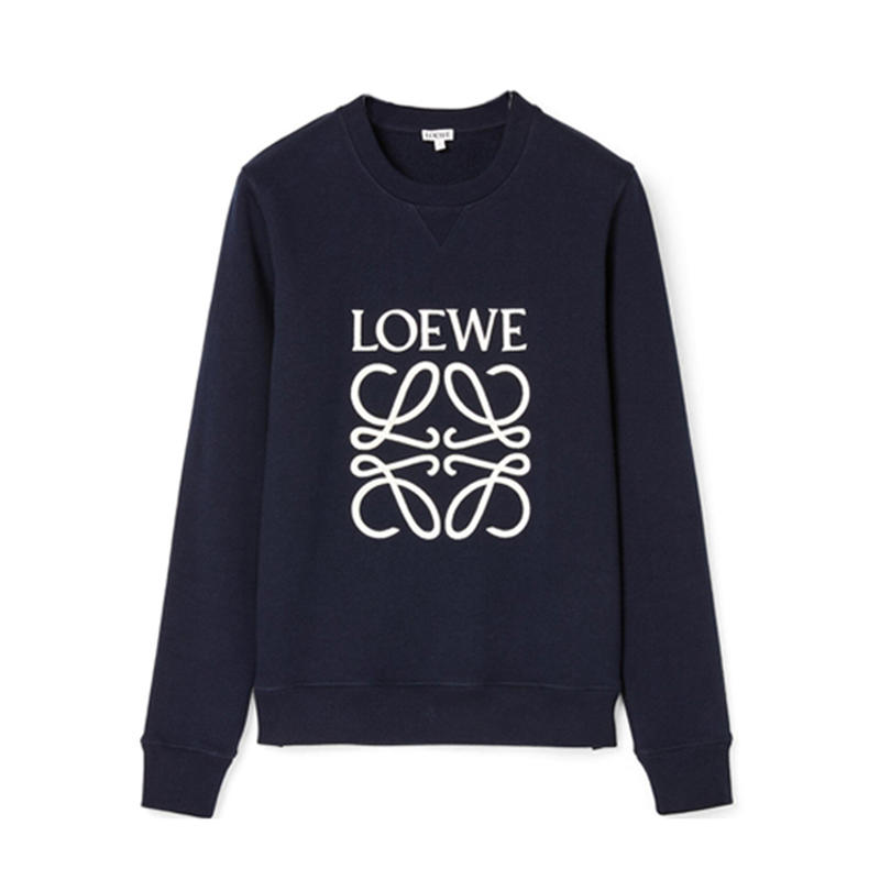 LOEWE罗意威 Anagram Logo刺绣棉质套头卫衣 男女同款