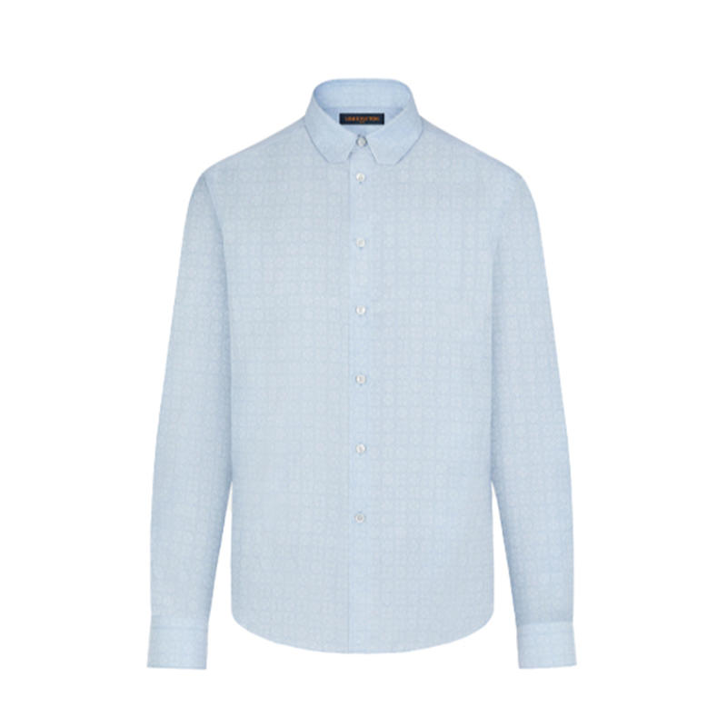 Louis Vuitton路易威登 全幅标识标准版型长袖衬衫 男女同款