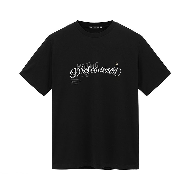 PEACEBIRD 圆领刺绣宽松短袖T恤 男女同款 BWDAB1518