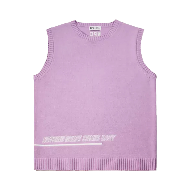 【李晨潘玮柏同款】NPC 21 太空印花毛针织背心 NPAI6SW02PL