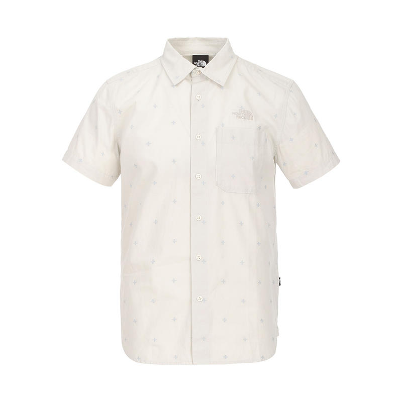 The North Face  男款经典透气纯棉百搭短袖衬衫  NF0A49A2
