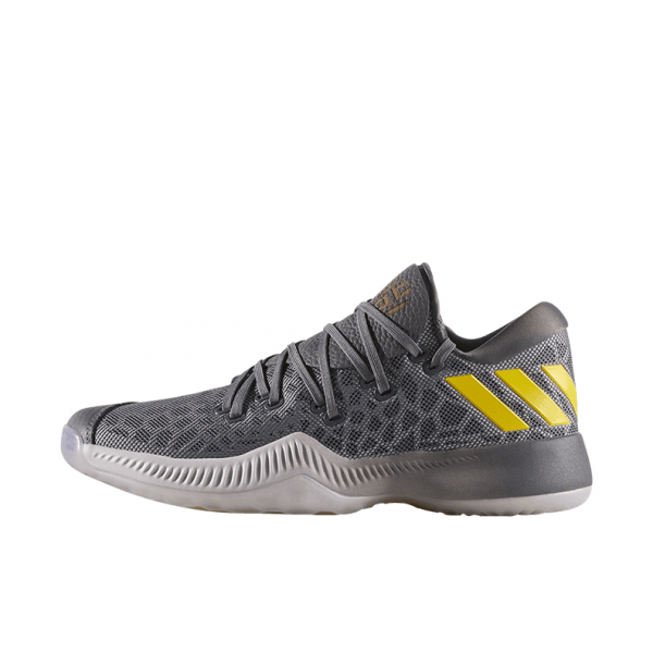 推荐商品：adidas Harden B/E 篮球鞋 防滑耐磨舒适减震轻便透气百搭实战 Grey/Yellow  灰黄色