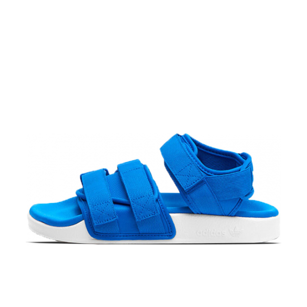 推荐商品：adidas Adilette Sandal 2.0 凉鞋 防滑耐磨轻便透气运动沙滩舒适休闲魔术贴 Blue/White 蓝色