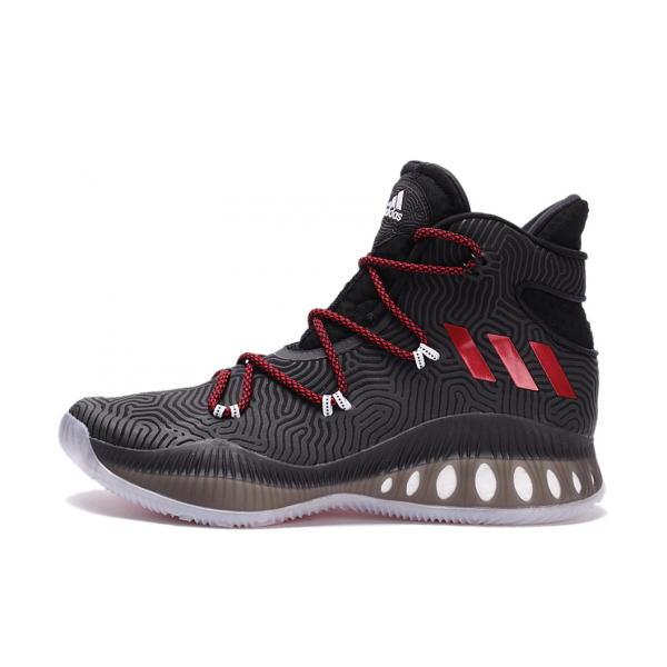 推荐商品：adidas Crazy Explosive 篮球鞋 防滑耐磨舒适透气轻便圆头实战时尚百搭减震 Black/Scarlet  黑红