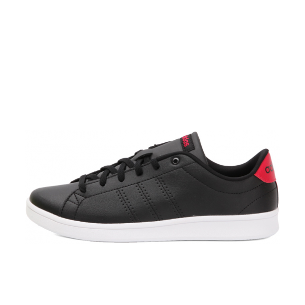 推荐商品：adidas Advantage Clean VS 板鞋 轻便透气防滑耐磨复古百搭轻运动 Black/White/Red 黑红色