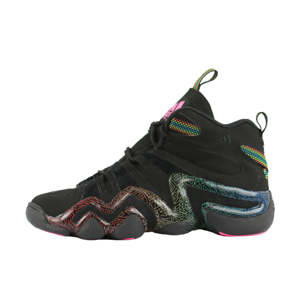 推荐商品：adidas Crazy 8 篮球鞋 复古防滑耐磨透气舒适百搭减震 Black/solar Pink 黑色炫彩