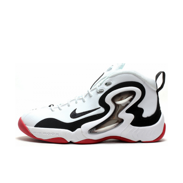 推荐商品：Nike Zoom Hawk Flight 2015 舒适 百搭 减震 耐磨 中帮 复古 篮球鞋 White Black Red 白黑红