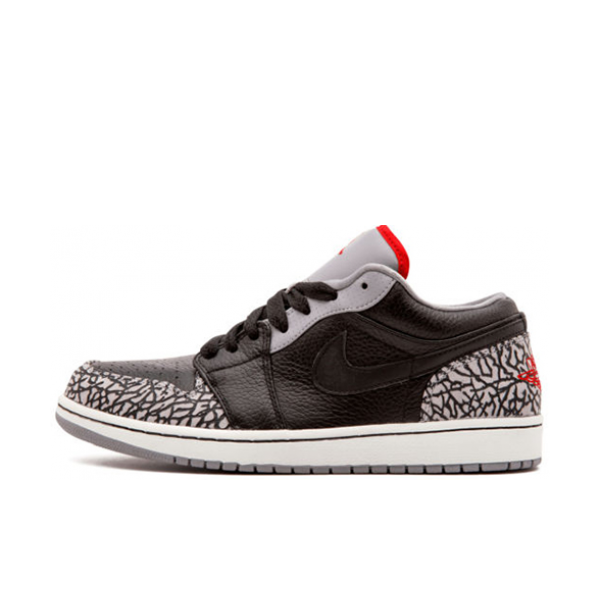 推荐商品：Air Jordan 1 板鞋 运动休闲鞋 复古潮流支撑合成革 Low Black Cement (2008) 低帮/黑水泥