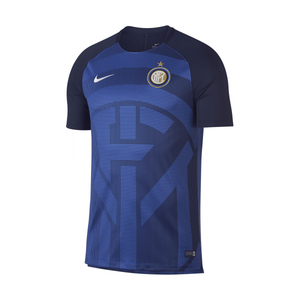 Nike 国际米兰俱乐部 足球训练热身服圆领套头短袖T恤