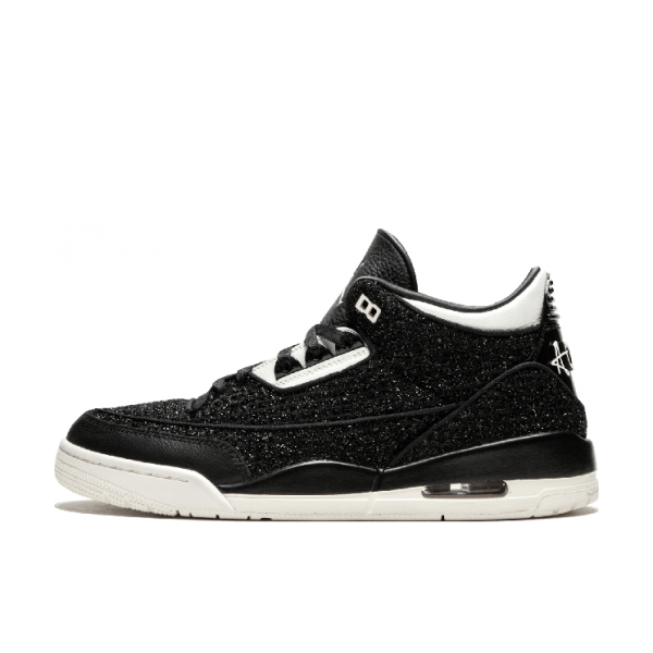 推荐商品：Air Jordan 3 运动休闲鞋 潮流复古抓地支撑缓震合成革圆头 AWOK Vogue Black 黑色亮点