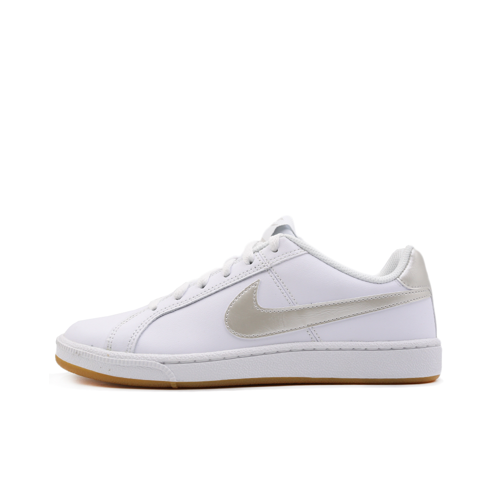 推荐商品：Nike Court Royale 板鞋 轻便防滑耐磨复古透气运动休闲低帮 White Light Bone 白色/银钩