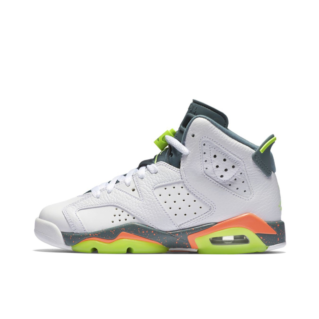 推荐商品：Air Jordan 6 运动休闲鞋 复古耐磨防滑缓震支撑合成革 Bright Mango 芒果绿