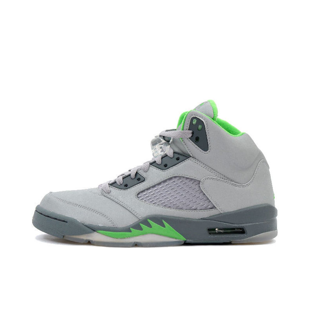 推荐商品：Air Jordan 5 运动休闲鞋 复古潮流透气防滑耐磨缓震实战支撑包裹性 Green Bean 绿豆
