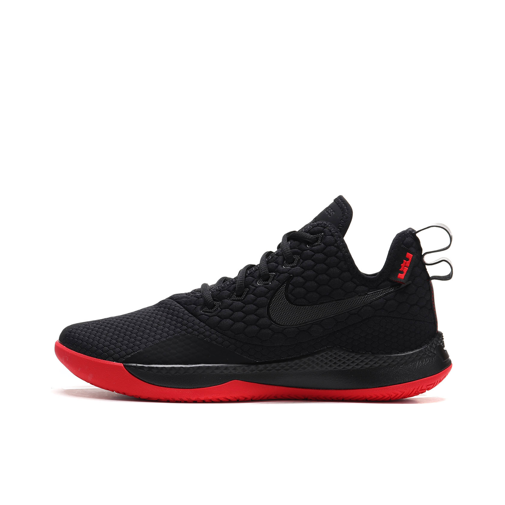 推荐商品：Nike Lebron Witness 3 詹姆斯 防滑耐磨 实战 支撑 篮球鞋 Black/University Red 黑红