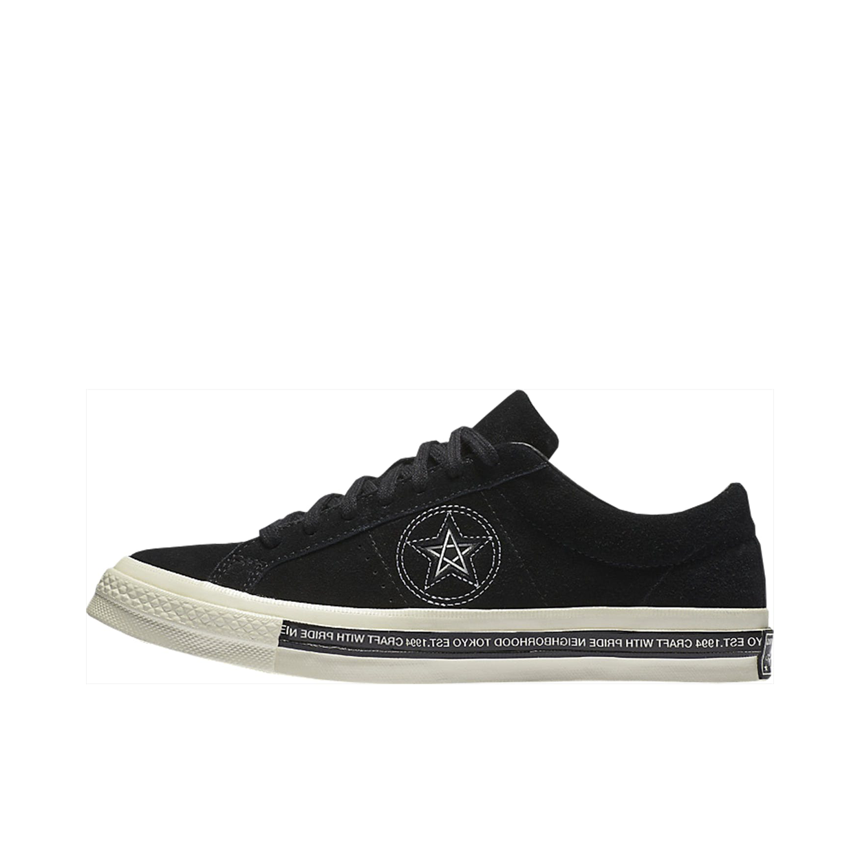 推荐商品：Converse/匡威 One Star 翻毛皮 防滑 复古 星星鞋 板鞋 Neighborhood Black NEIGHBORHOOD联名/黑