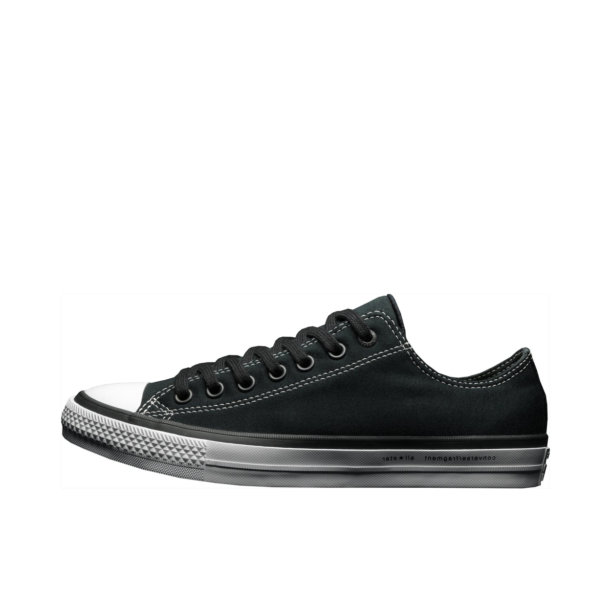 推荐商品：Converse/匡威 Chuck Taylor All Star 帆布鞋 常青款轻便防滑耐磨百搭复古圆头减震贴合高帮 Black/White 藤原浩联名/低帮/黑色