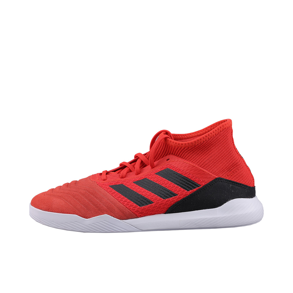推荐商品：adidas Predator 19.3 IN 中端 平底 耐磨 织物 圆头 足球鞋 Active Red/Core Black/Solar Red 红黑白