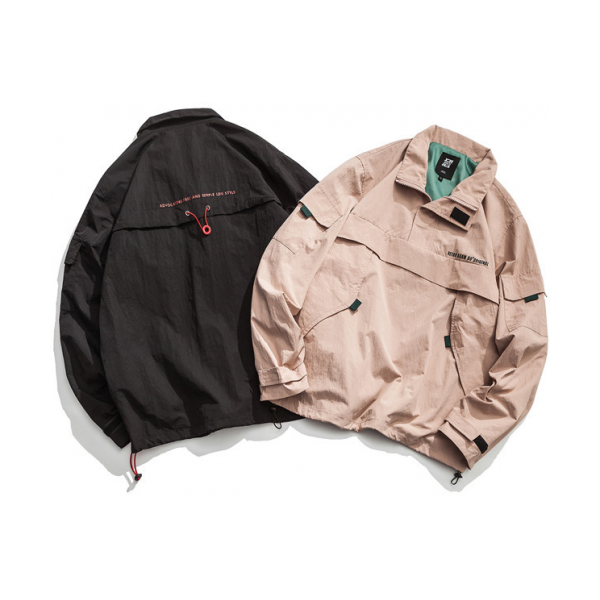 AdamBo 囯潮宽松纯色翻领夹克 18211438