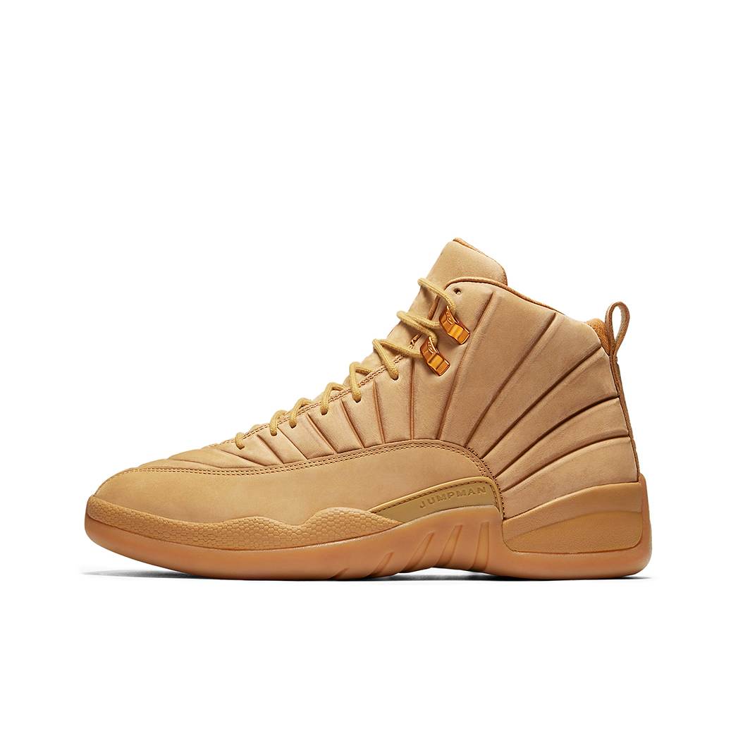 推荐商品：Air Jordan 12 篮球鞋 全掌zoom air潮流复古舒适百搭缓震支撑 PSNY Wheat 小麦