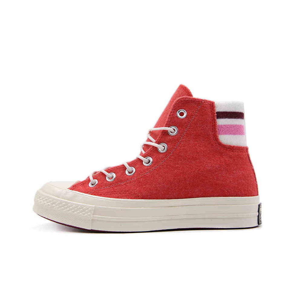 推荐商品：Converse/匡威 1970s 帆布鞋 圆头防滑经典复古轻便时尚拼接百搭 Red 红色/加绒/厚底