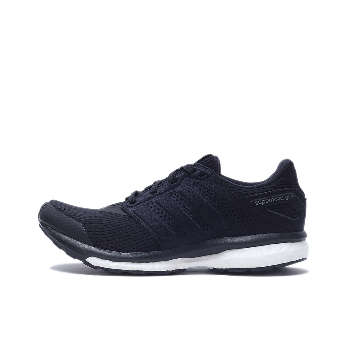推荐商品：adidas Supernova Glide 8 跑鞋 耐磨防滑减震 Black/White 黑色
