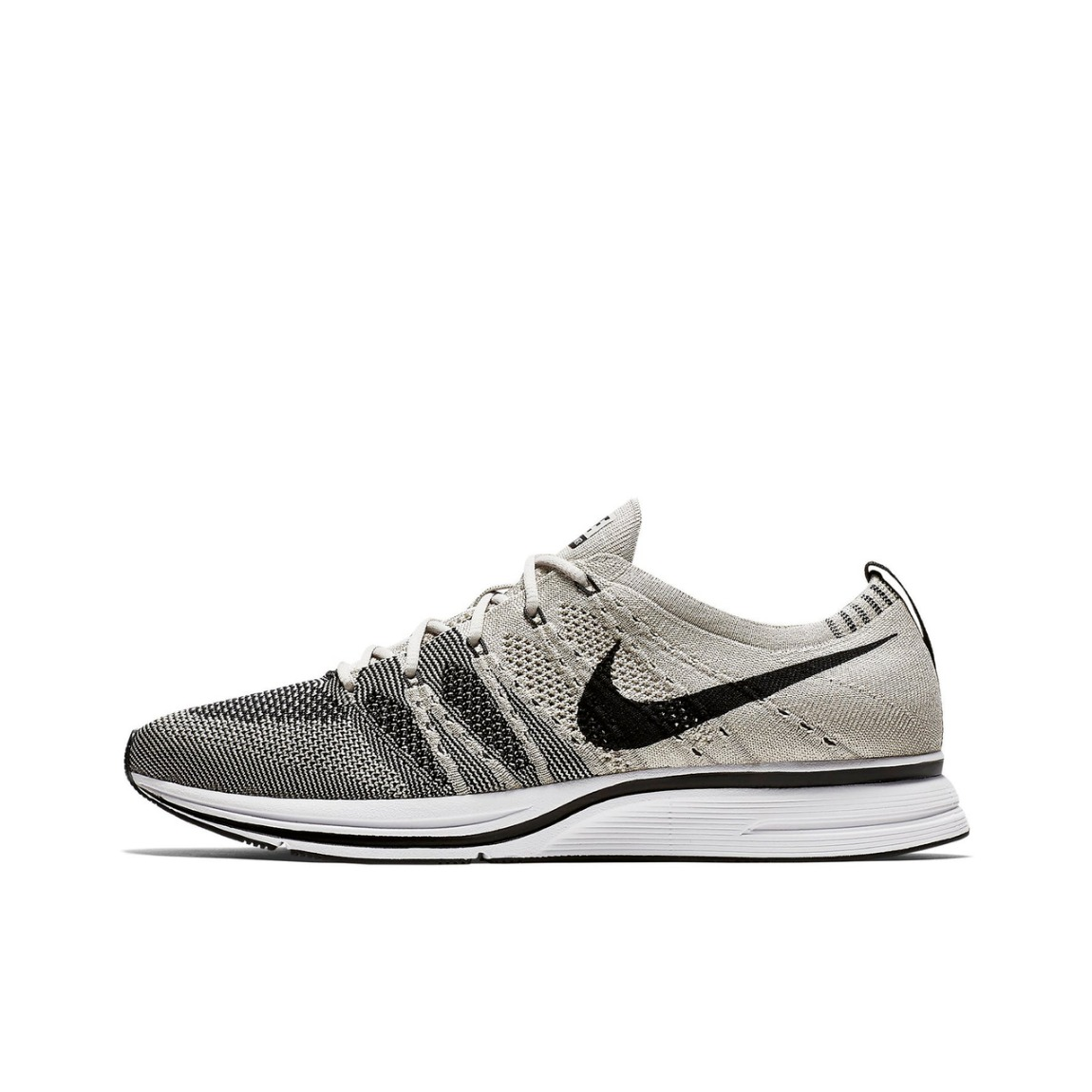 推荐商品：Nike Flyknit Trainer 跑鞋 编织超轻透气防滑缓震耐磨轻便生活织物休闲运动 Pale Grey 灰色