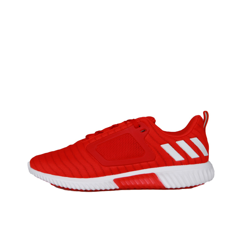 推荐商品：adidas Climacool 跑鞋 减震回弹网面透气防滑耐磨轻便织物轻盈舒适跑道 Red/White 红色