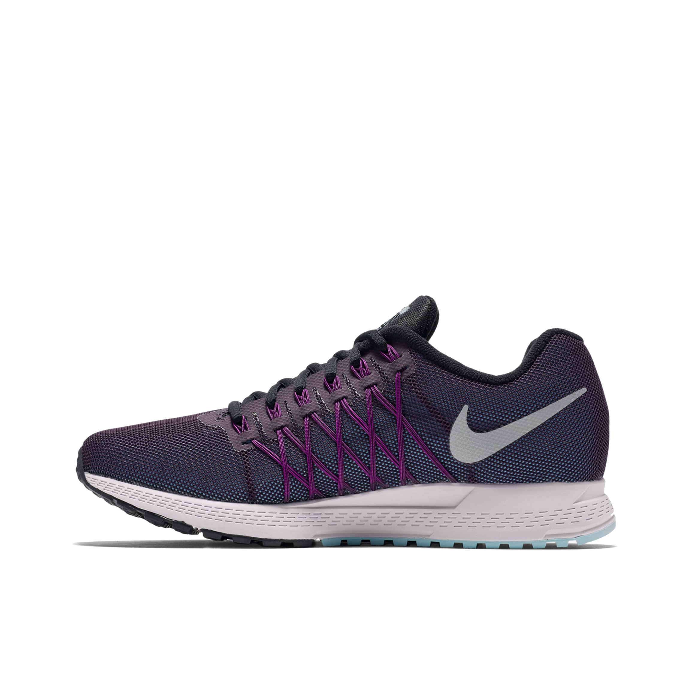 推荐商品：Nike Air Zoom Pegasus 32 跑鞋 防滑耐磨轻便透气舒适百搭网布圆头运动低帮 Flash Purple 黑白紫