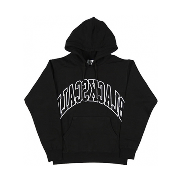 Black Scale 圆弧刺绣logo帽衫 男女同款 BSLHDE05181021