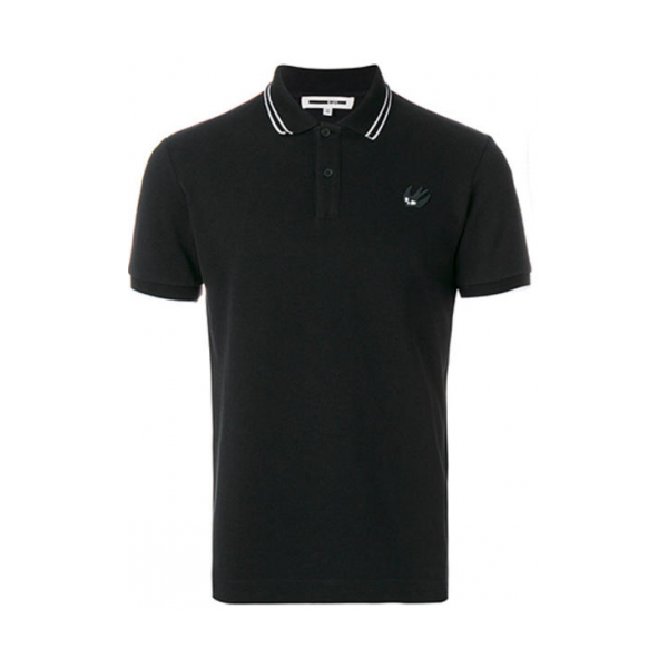 Alexander McQueen 男士棉质短袖Polo衫 277624 RLR07 9000-01