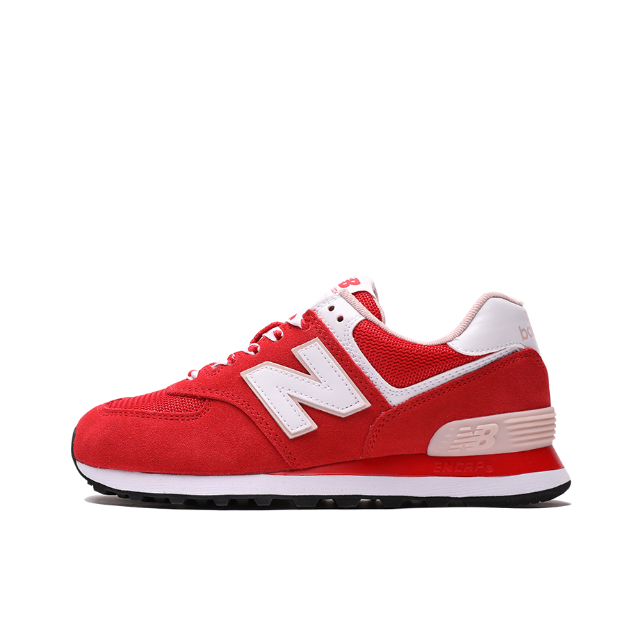 推荐商品：New Balance 574 运动休闲鞋 阿甘鞋 经典复古防滑耐磨缓震舒适透气时尚百搭轻便 Red/Pink/White 红粉白