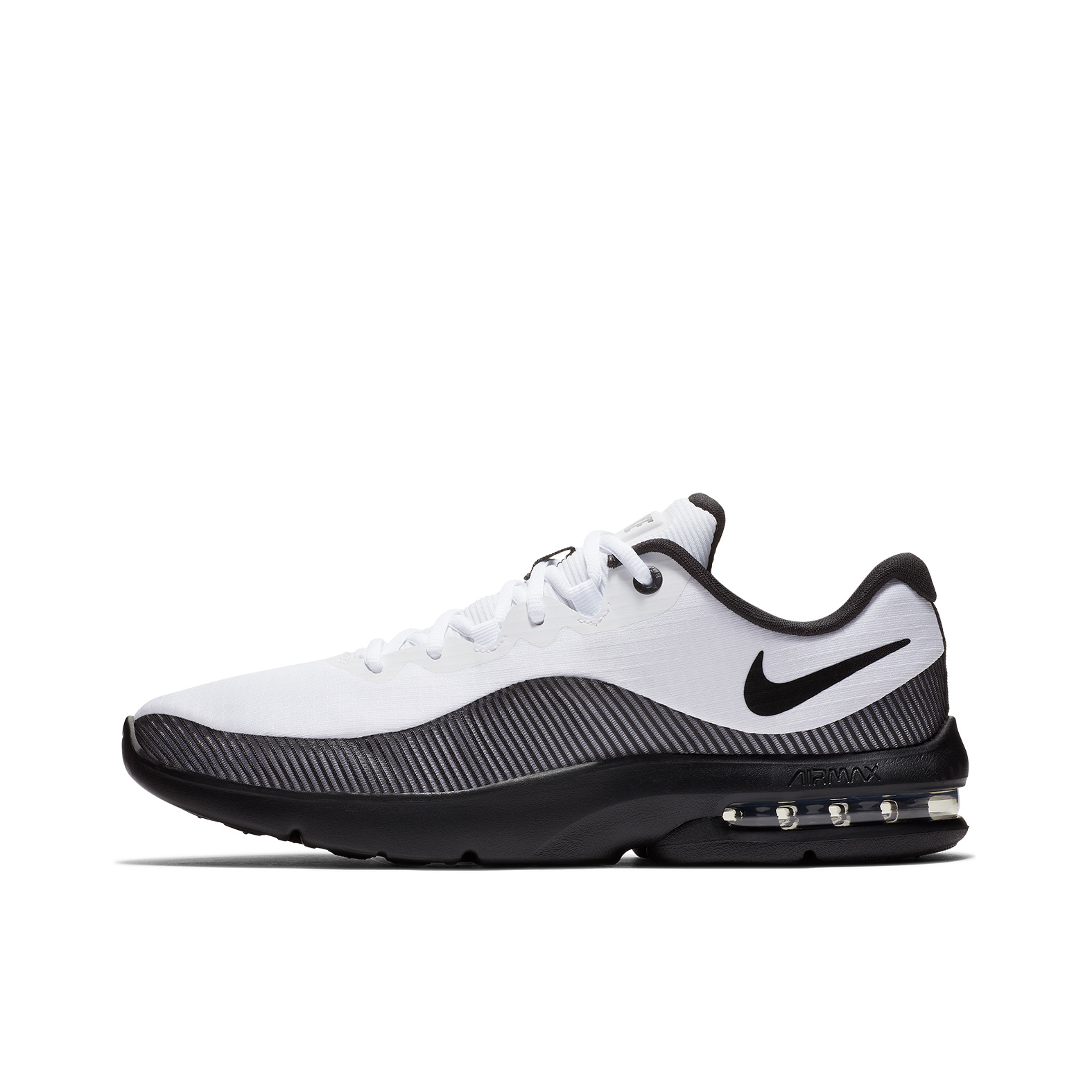 推荐商品：Nike Air Max Advantage 2 跑鞋 网布透气舒适减震防滑耐磨织物百搭气垫 White Black 白色/黑色/灰色