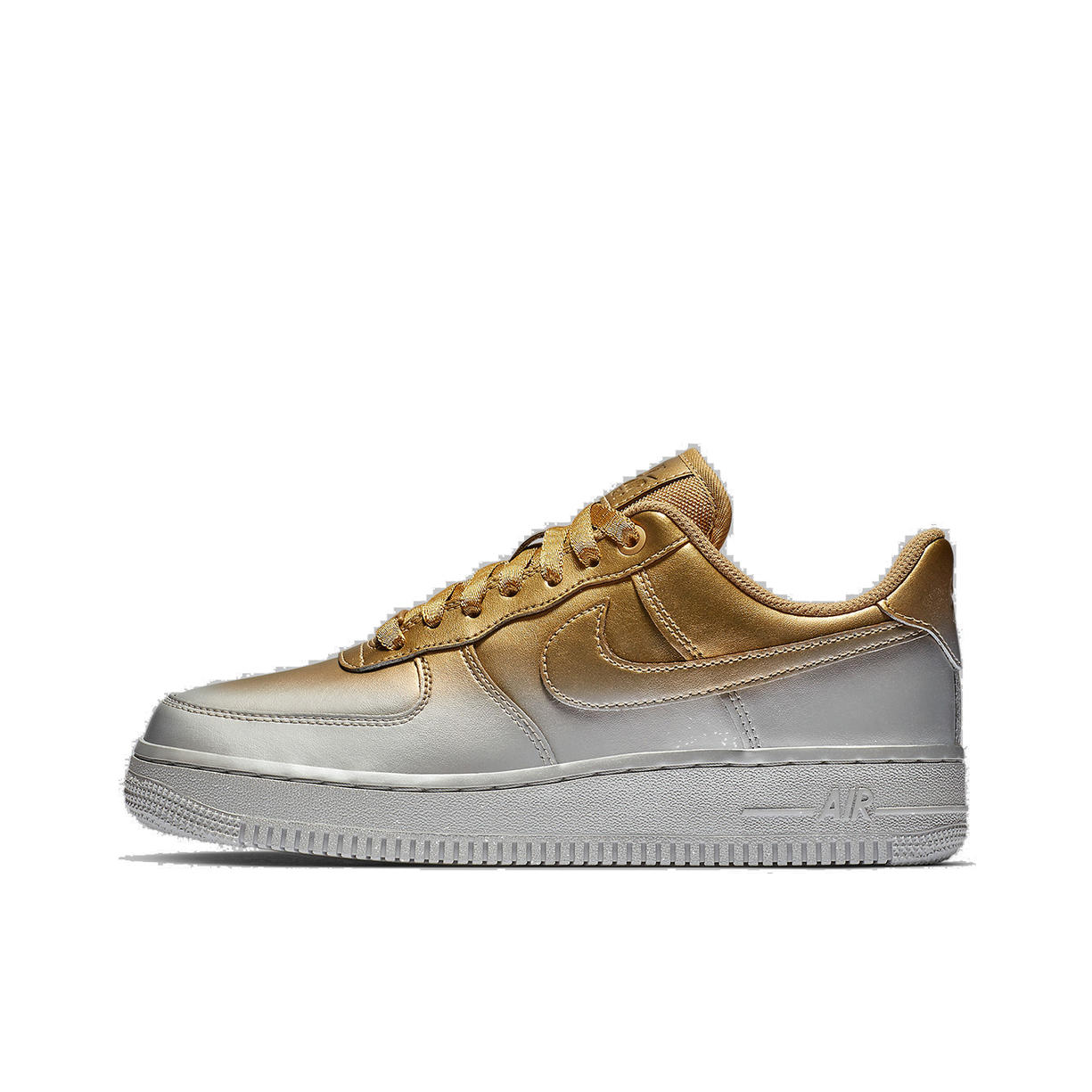 推荐商品：Nike Air Force 1 空军一号 板鞋 轻便舒适百搭耐磨防滑复古 Silver/Gold 金银渐变