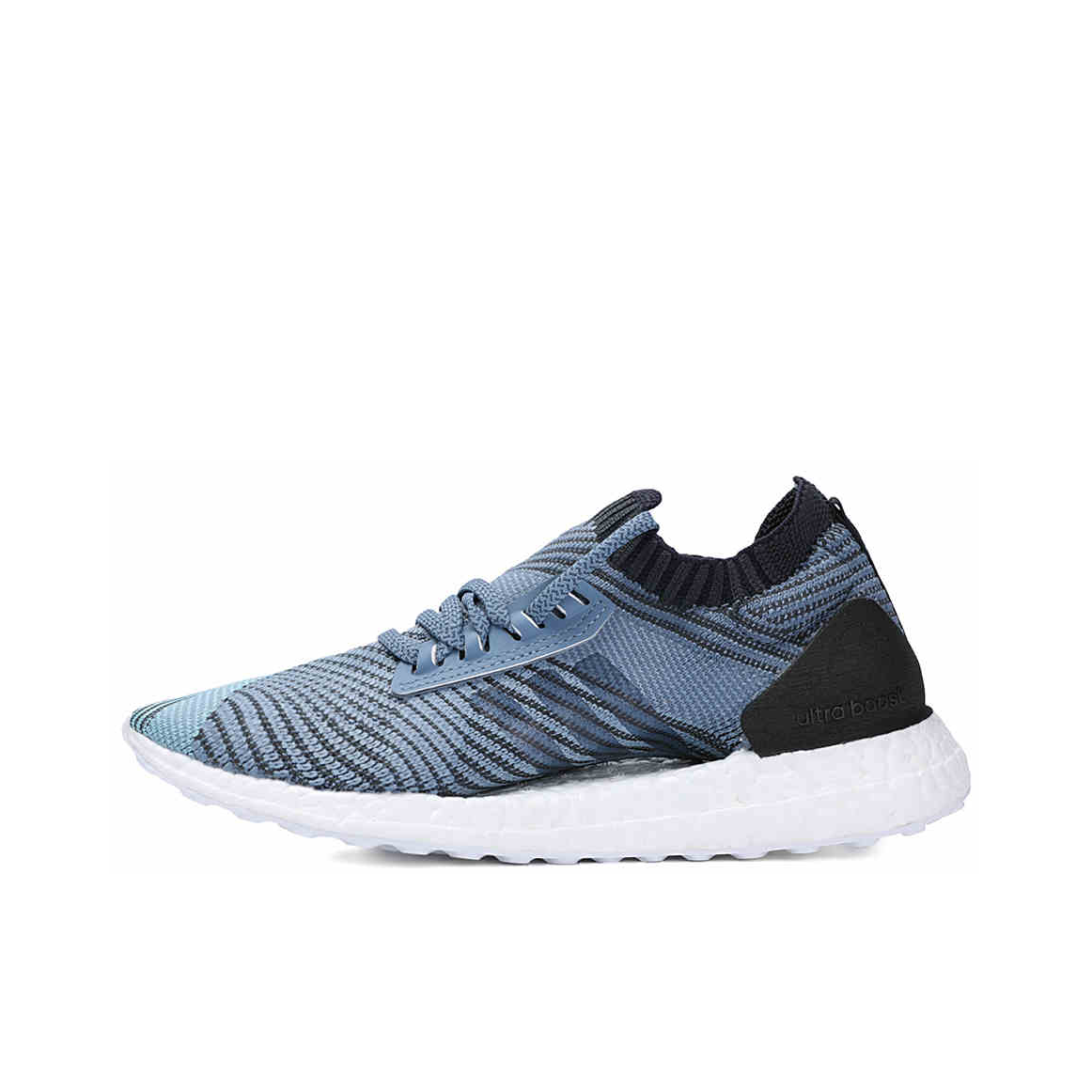 推荐商品：adidas Ultra Boost X 跑鞋 减震回弹轻便透气休闲耐磨防滑运动织物舒适支撑 Raw Grey/Carbon/Legend Ink 蓝灰黑