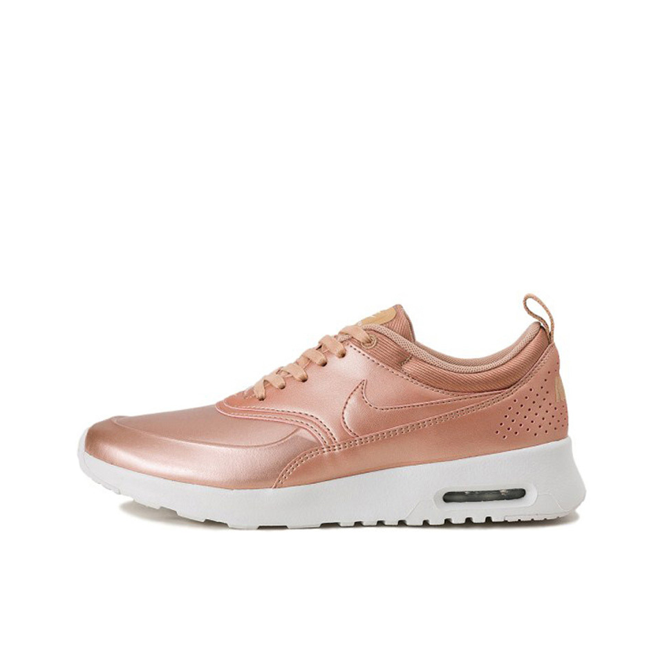 推荐商品：Nike/耐克 Air Max Thea 跑鞋 缓震回弹防滑耐磨轻便透气舒适百搭复古减震圆头 Bronze White 金属粉