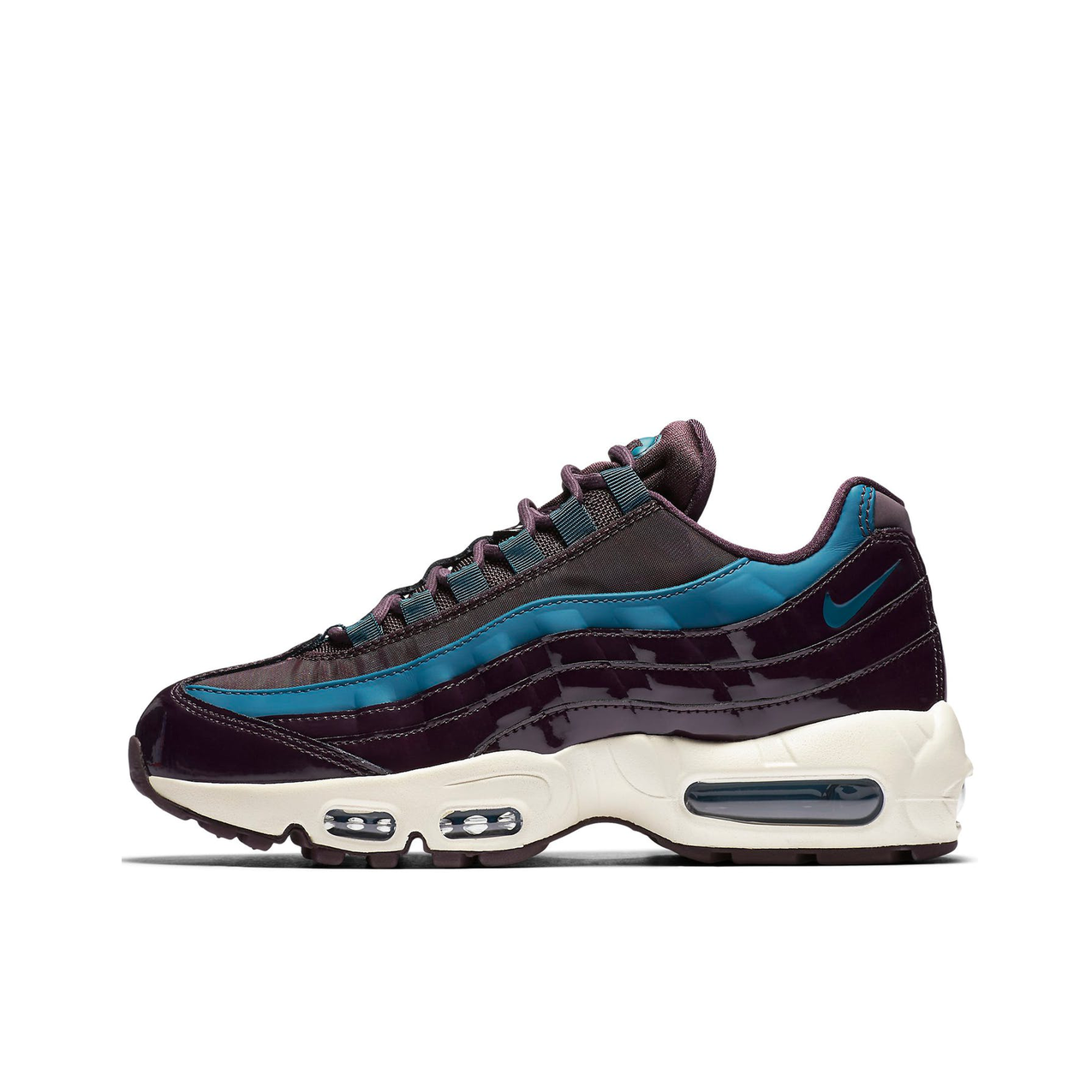 推荐商品：Nike Air Max 95 跑鞋 潮流时尚复古百搭防滑耐磨舒适透气防水气垫织物支撑低帮缓震贴合耐用圆头 Nocturne Port Wine 酒红色
