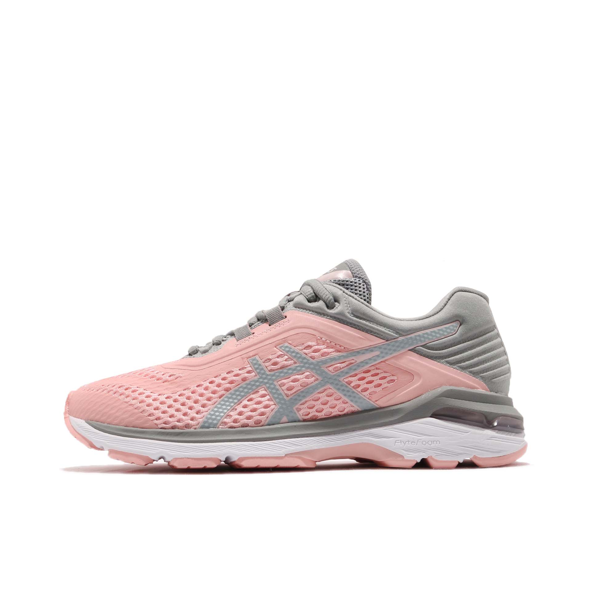 推荐商品：Asics/亚瑟士 GT-2000 6 跑鞋 防滑耐磨舒适透气织物缓震轻便运动 Frosted Rose/Stone Grey 女款/粉灰